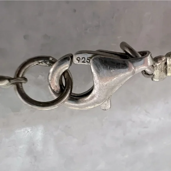 Mabe Pink Pearl Sterling Silver Openwork Leaf Pendant 20” Necklace - Picture 11 of 12